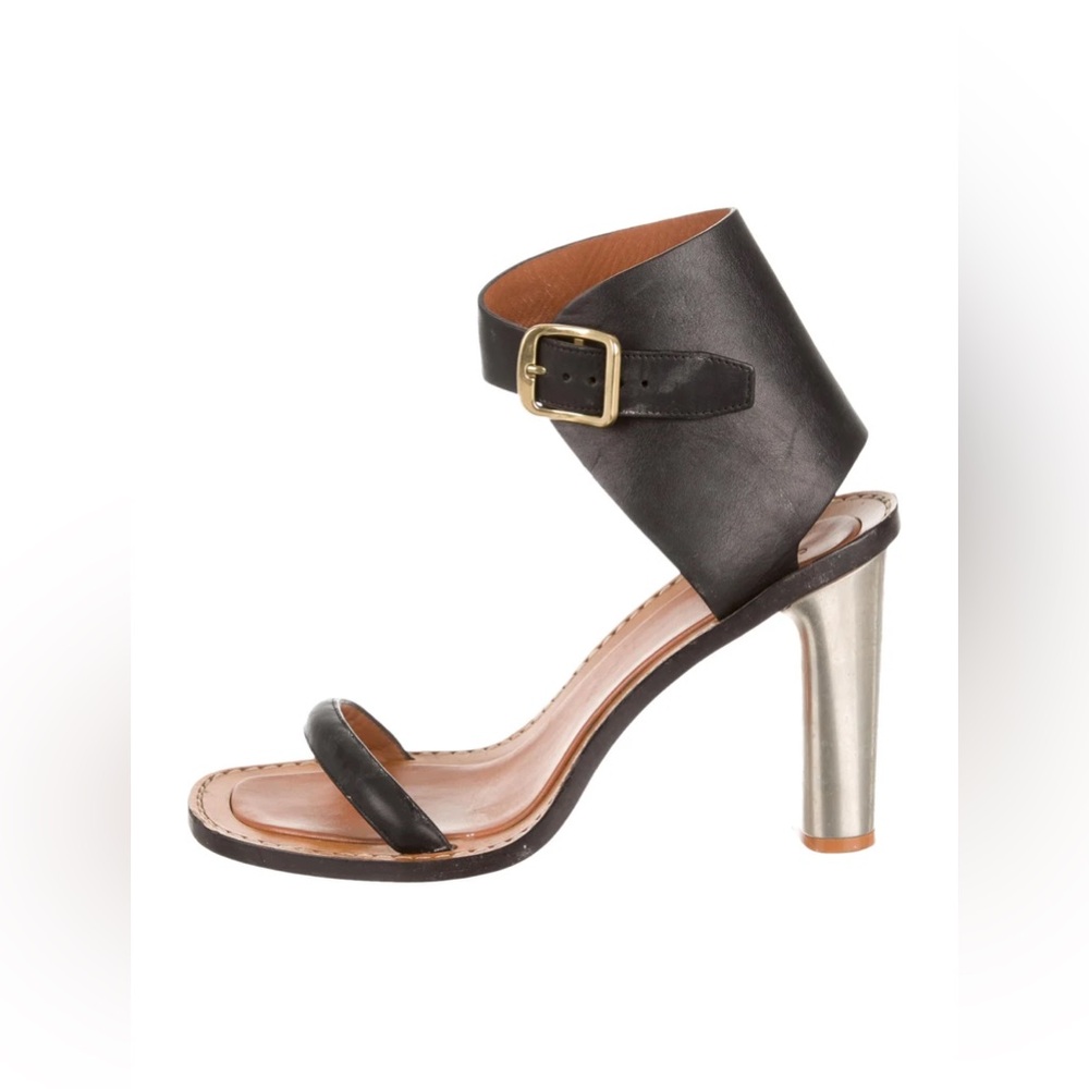 Celine Black and Silver Heels